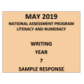 2019 ACARA NAPLAN Writing Response Year 7